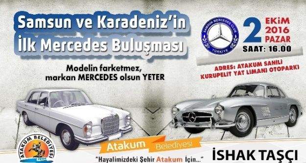 Mercedes'ler Atakum'da buluşuyor