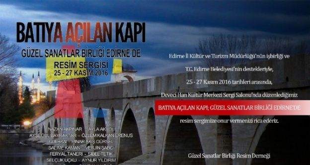 'Batıya Açılan Kapı' isimli resim sergisi açılıyor