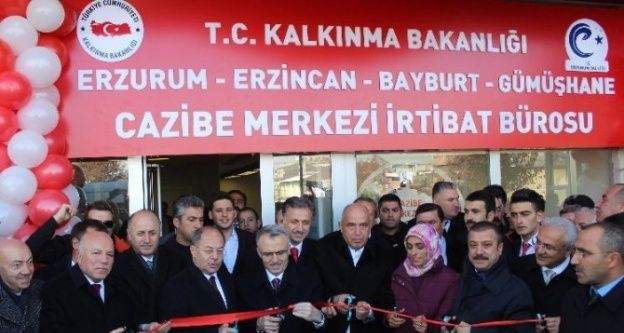 Erzurum'da Cazibe Merkezi İrtibat Bürosu hizmete açıldı