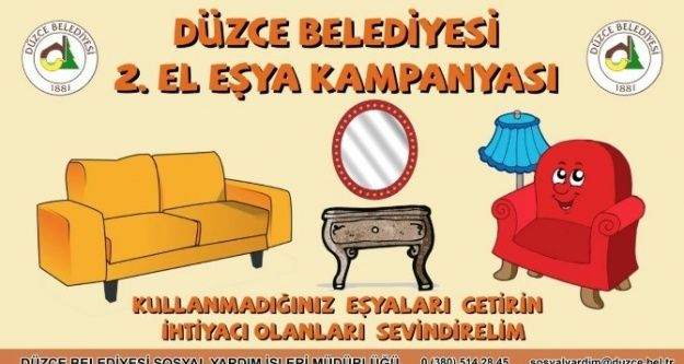 Düzce Belediyesi'nden ikinci el kampanyası
