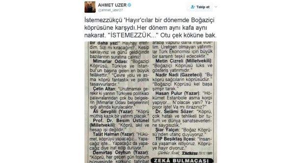 Milletvekili Ahmet Uzer'den 'hayır'cılara sert tepki