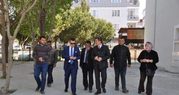 Aksoy, okul inşaatlarını inceledi