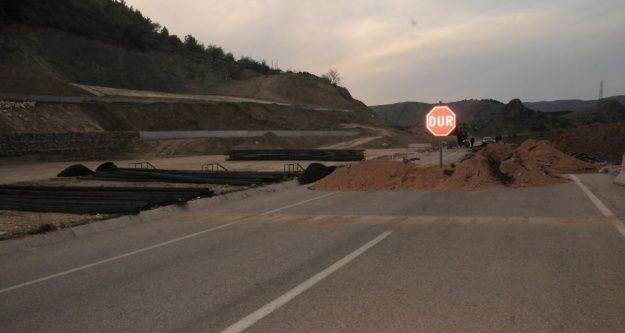 Tokat çevre yolunda heyelan tehlikesi nedeniyle çalışma başlatıldı