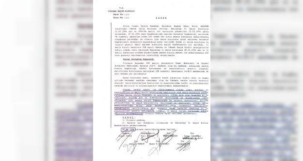 YSK, mühürsüz oy pusulaları ve oy zarflarının geçerli sayıldığı karar örneklerini paylaştı