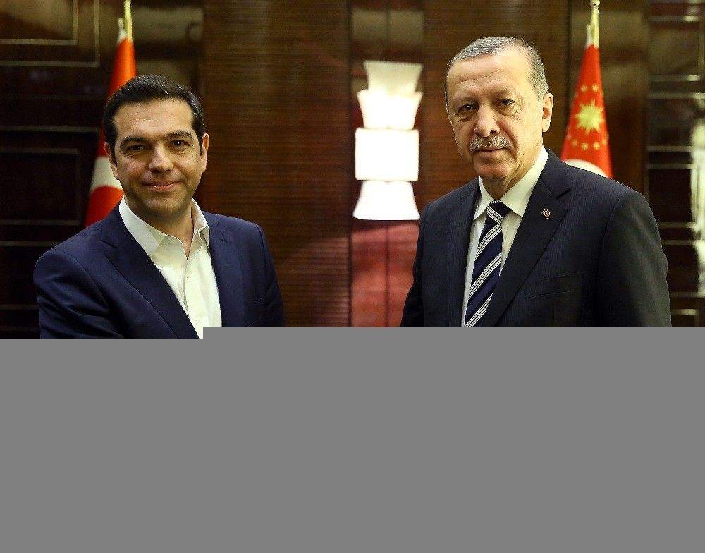 Cumhurbaşkanı Erdoğan, Yunanistan Başbakanı Çipras'ı kabul etti