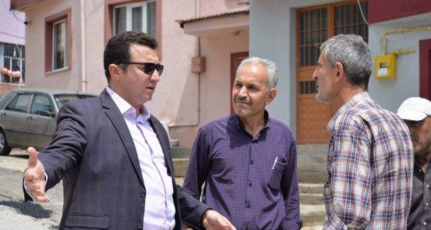 Başkan Bakıcı asfalt çalışmalarını yerinde inceledi