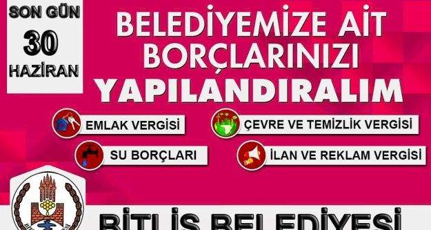 Belediyeye borcu olanlara ikinci fırsat