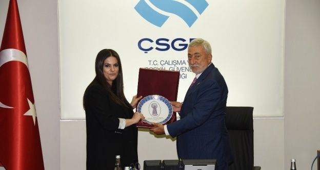 TESK Genel Başkanı Palandöken'den Bakan Sarıeroğlu'na hayırlı olsun ziyareti