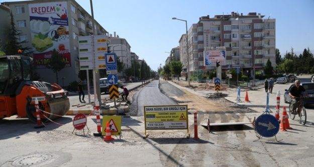 Ereğli'de İstasyon Caddesi yenileniyor