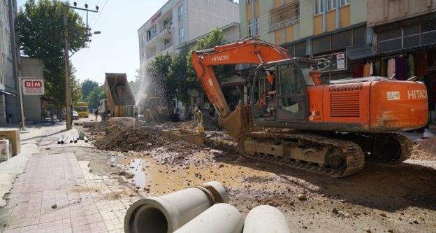 Eski Kahta Caddesindeki altyapı çalışmalarında sona gelindi