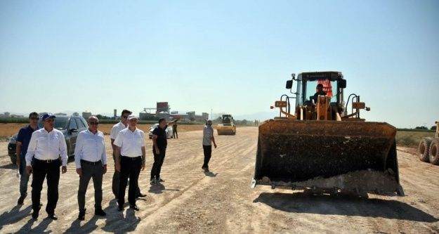 Vali Merak, çevre yolu çalışmalarını inceledi