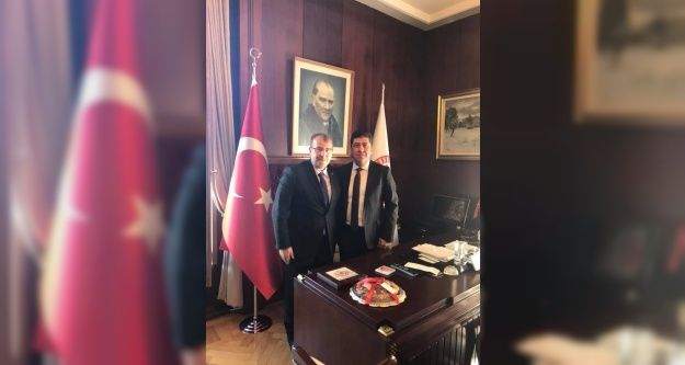 Ak Parti Bilecik Milletvekili Halil Eldemir'den Tüzün'e nezaket ziyareti